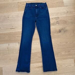 Mother Flare Leg Jeans The Hustler Heel Size 29 X 32, Taking Shape Blue, NWT
